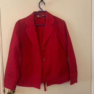 Chic Red Blazer